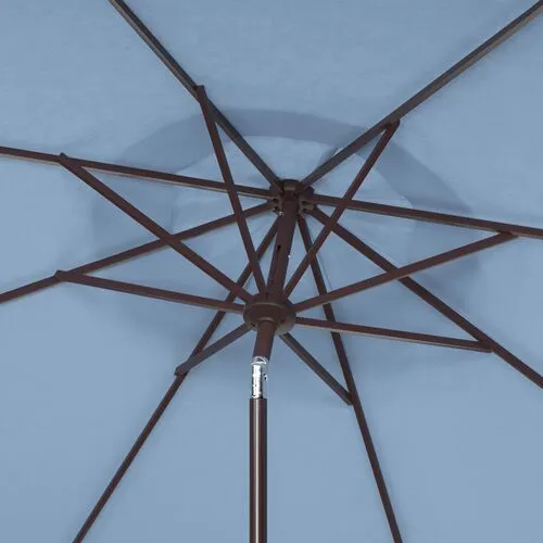 Roma Fringe Outdoor Patio Umbrella - Blue