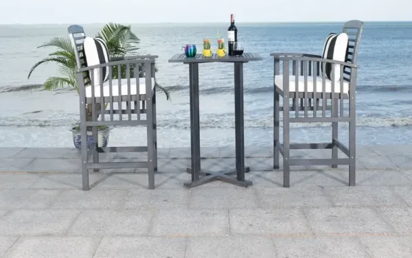 Pate Outdoor Bar Bistro Set - Ivory