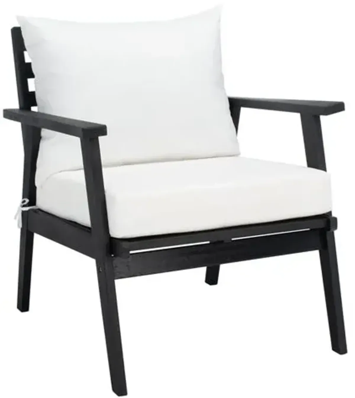 Dale 4-Pc Outdoor Lounge Set - Black/Beige - White