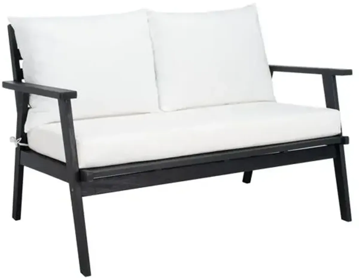 Dale 4-Pc Outdoor Lounge Set - Black/Beige - White