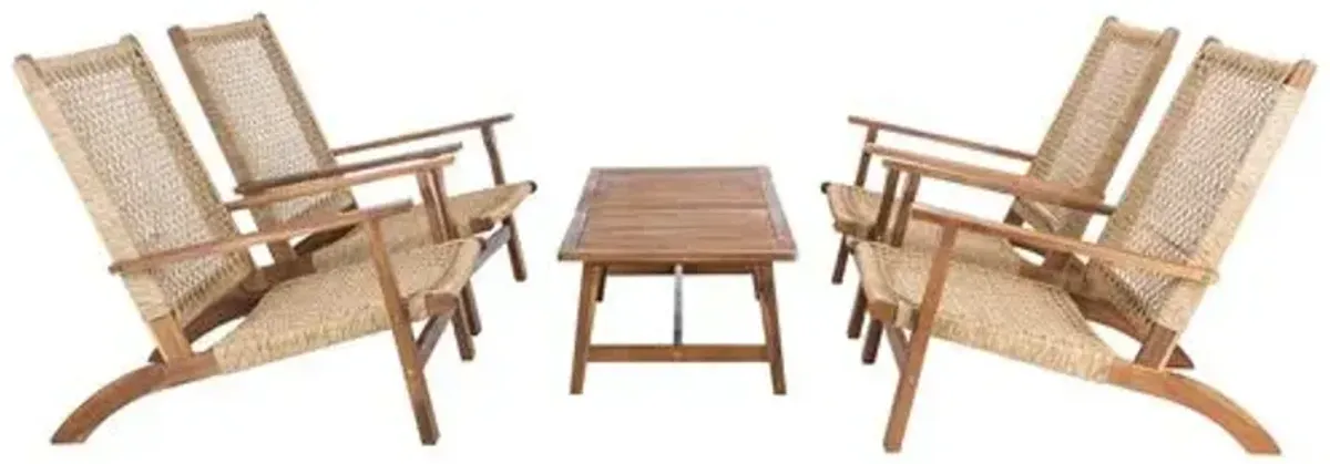 Set of 5 Nina Outdoor Lounge Sets - Brown