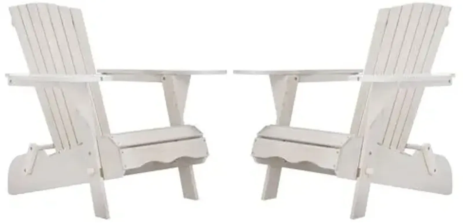 Set of 2 Hampton Outdoor Adirondack Chairs - White