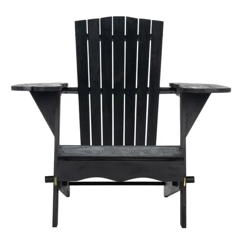 Set of 2 Hampton Outdoor Adirondack Chairs - Black