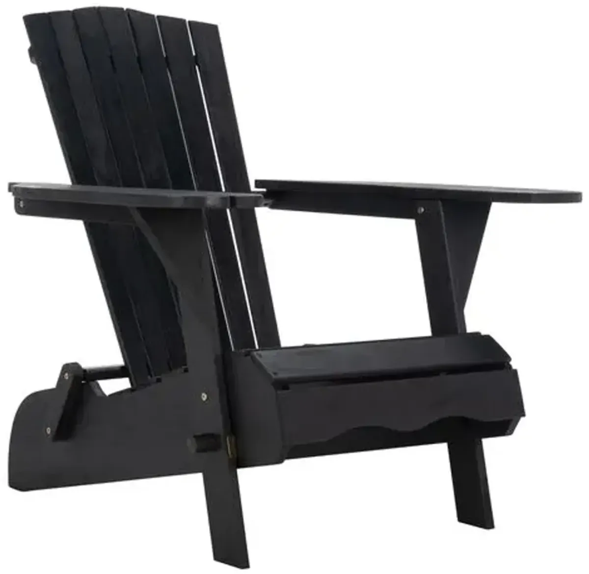 Set of 2 Hampton Outdoor Adirondack Chairs - Black