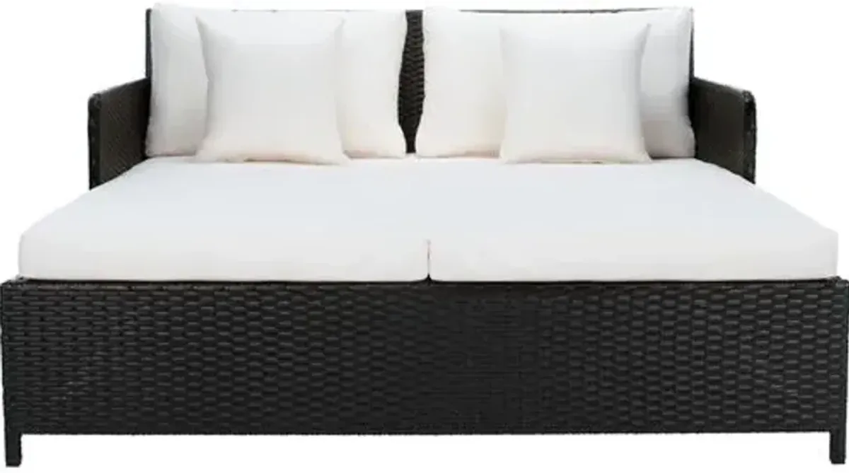 Callipso Outdoor Daybed - Black/Biege - Ivory - Comfortable, Sturdy