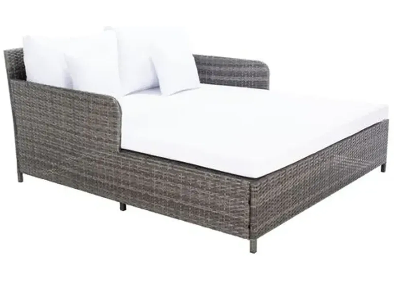 Callipso Outdoor Daybed - Grey/White - Comfortable, Sturdy