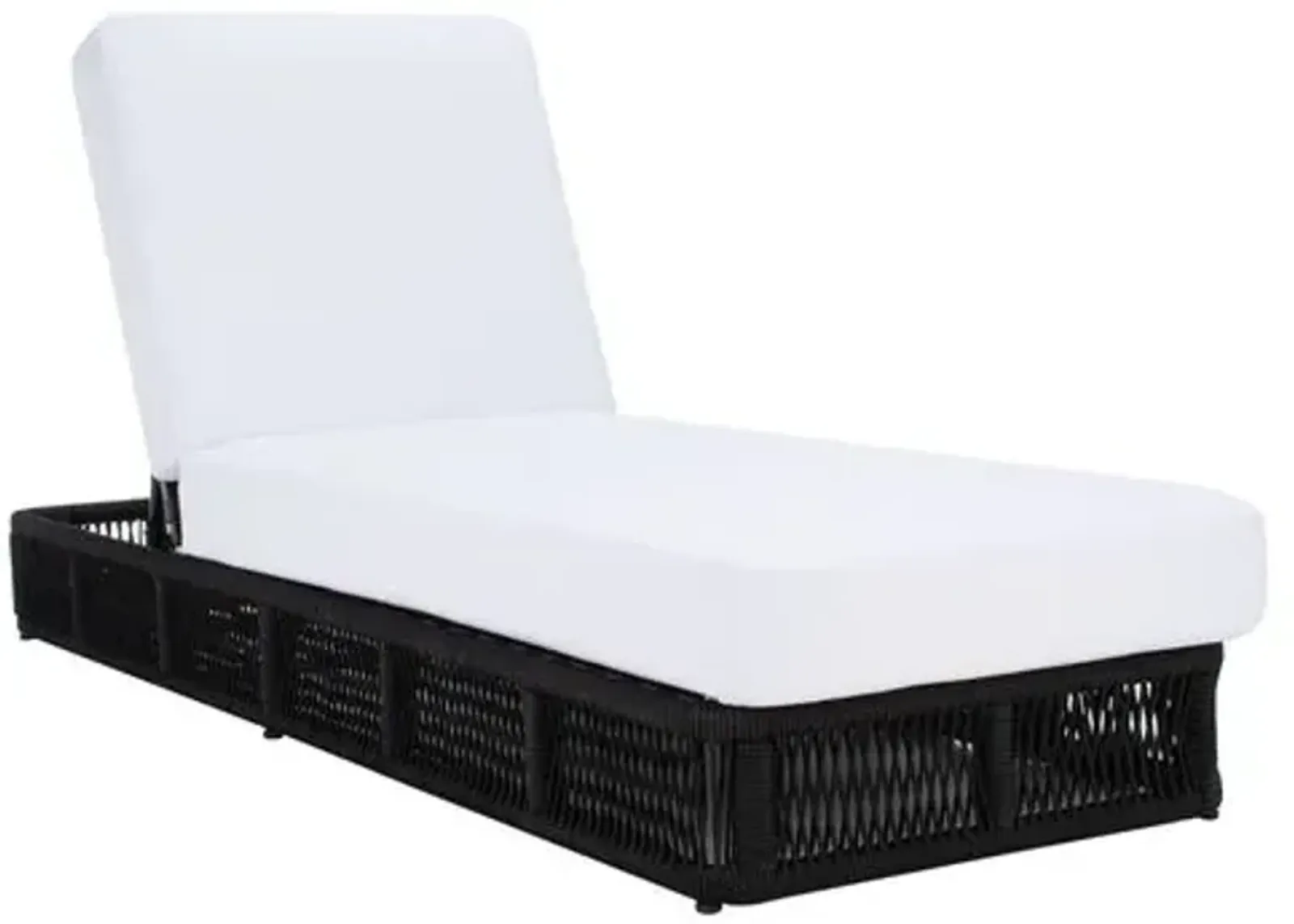 Callipso Outdoor Chaise - Black/White - Comfortable, Sturdy, Stylish