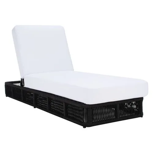 Callipso Outdoor Chaise - Black/White - Comfortable, Sturdy, Stylish