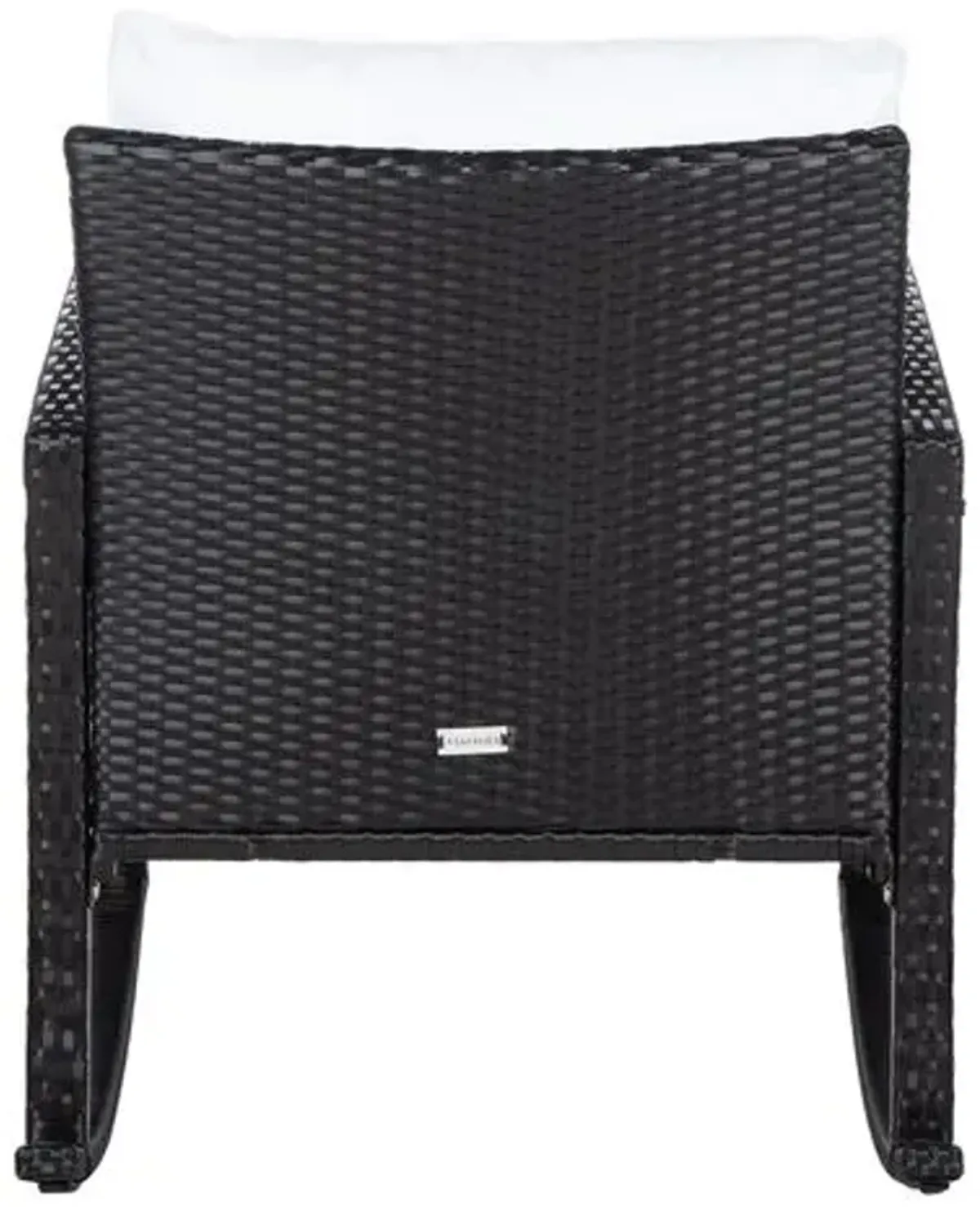 Aurora Outdoor Rocking Chair - Black/White