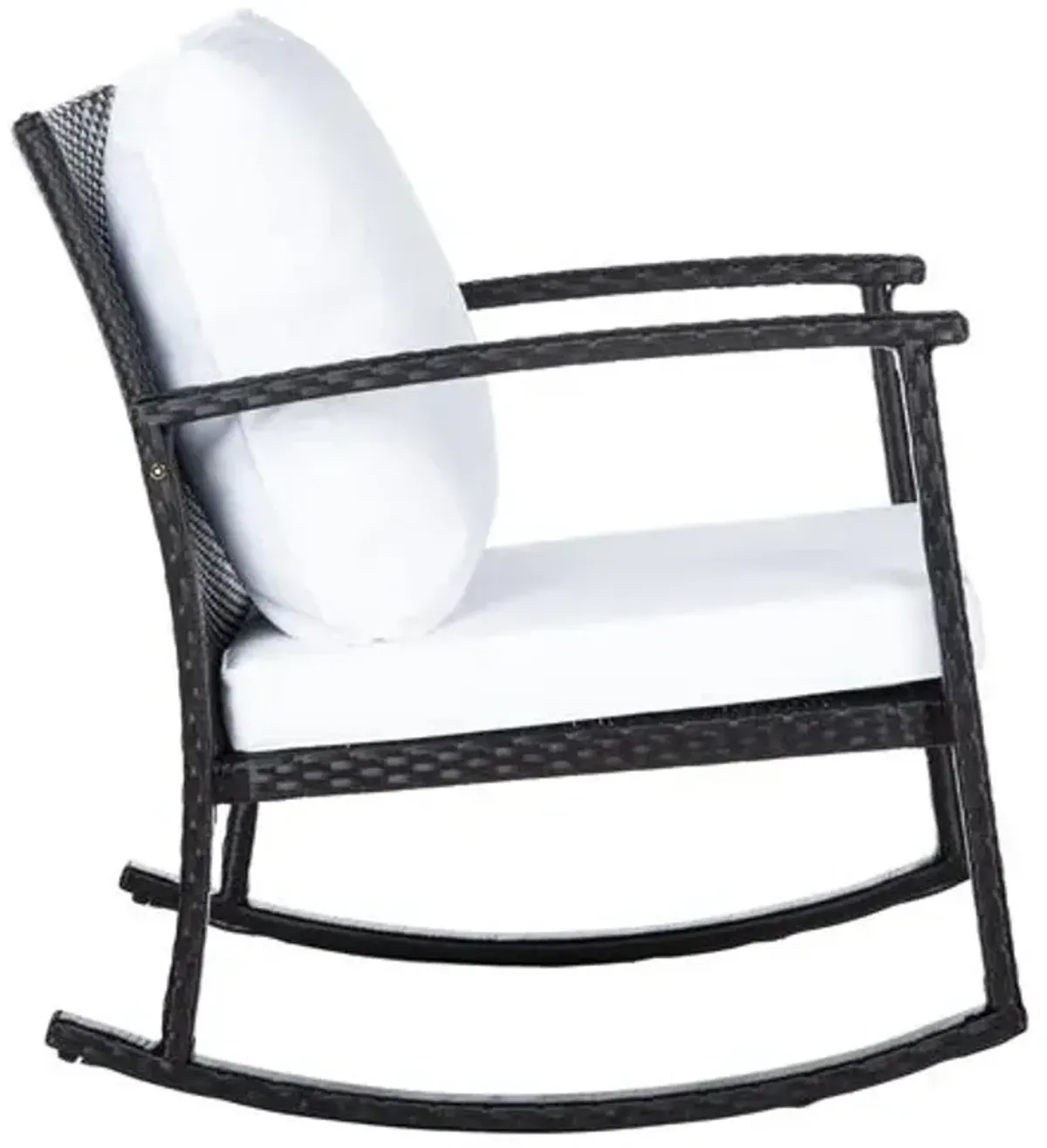 Aurora Outdoor Rocking Chair - Black/White