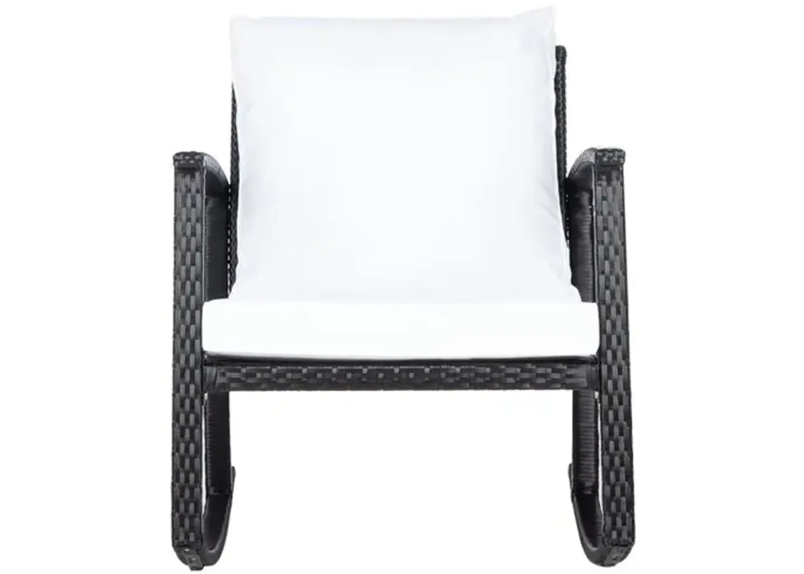 Aurora Outdoor Rocking Chair - Black/White