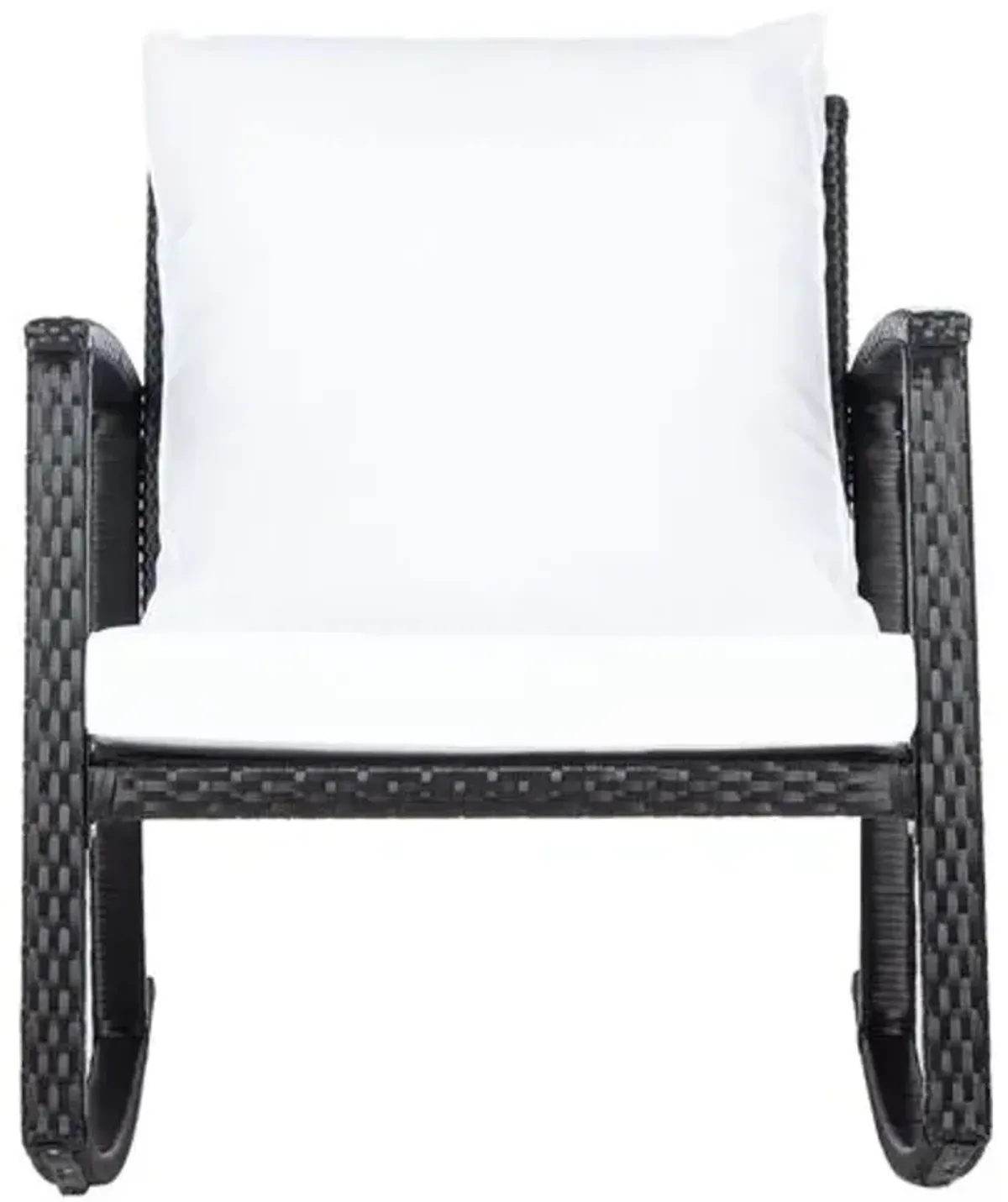 Aurora Outdoor Rocking Chair - Black/White