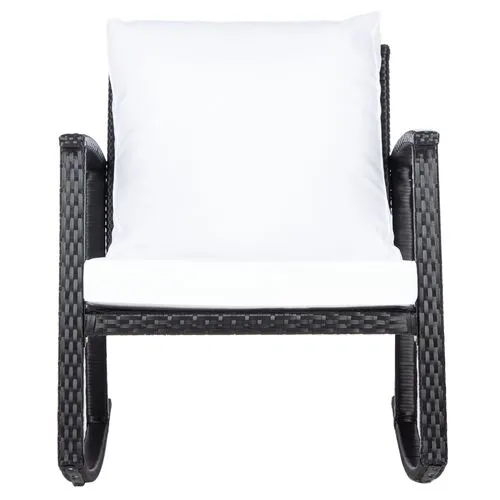Aurora Outdoor Rocking Chair - Black/White