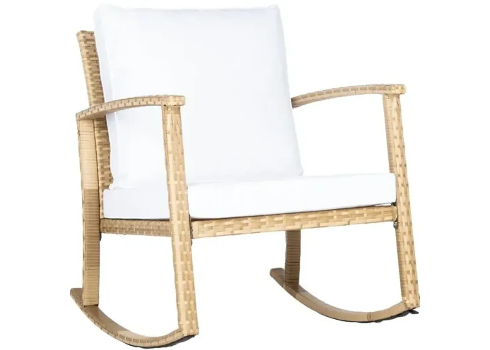 Aurora Outdoor Rocking Chair - Natural/White