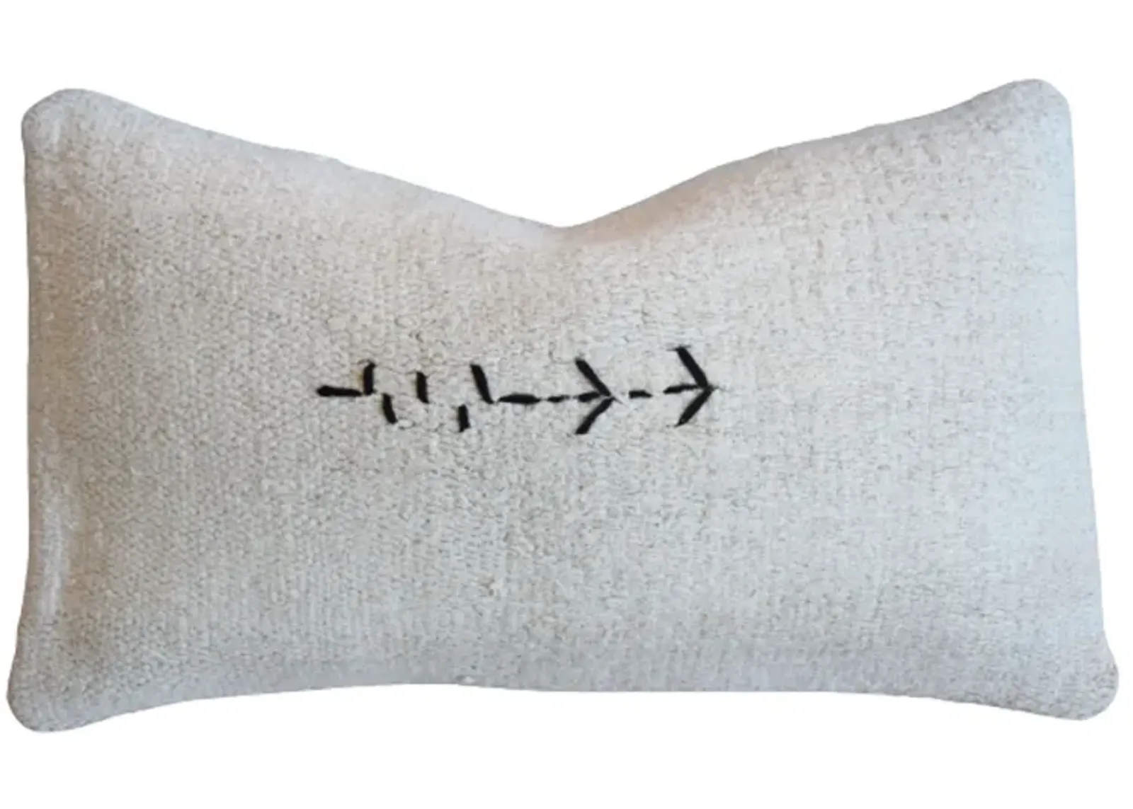 Neutral Organic Hemp Cotton Kilim Pillow