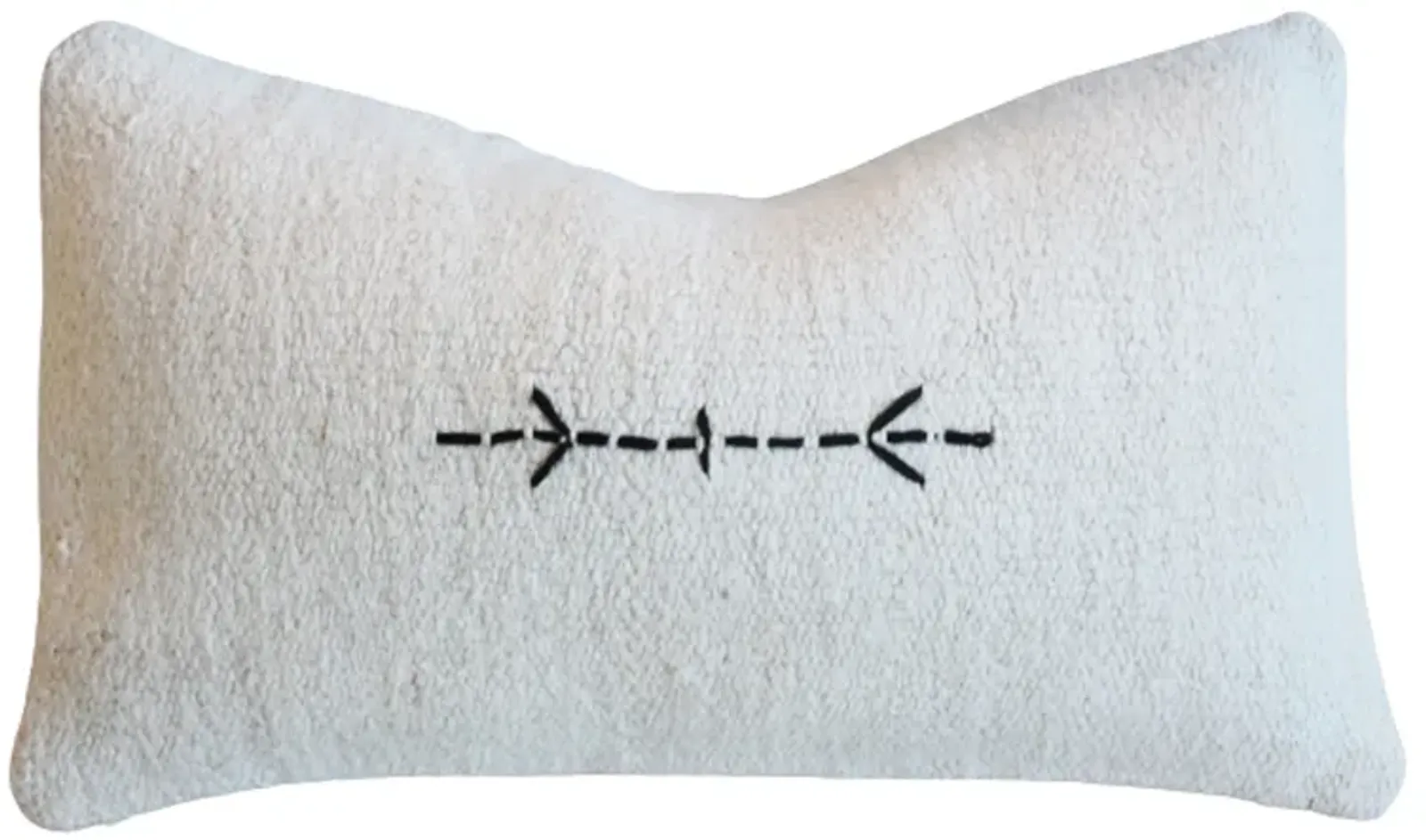 Neutral Organic Hemp Cotton Kilim Pillow