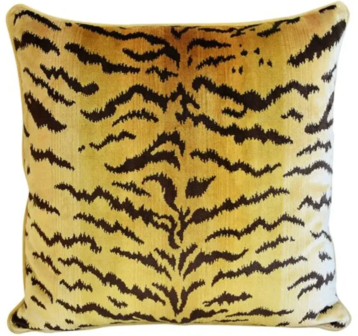 Scalamandre Le Tigre Tiger Silk Pillow