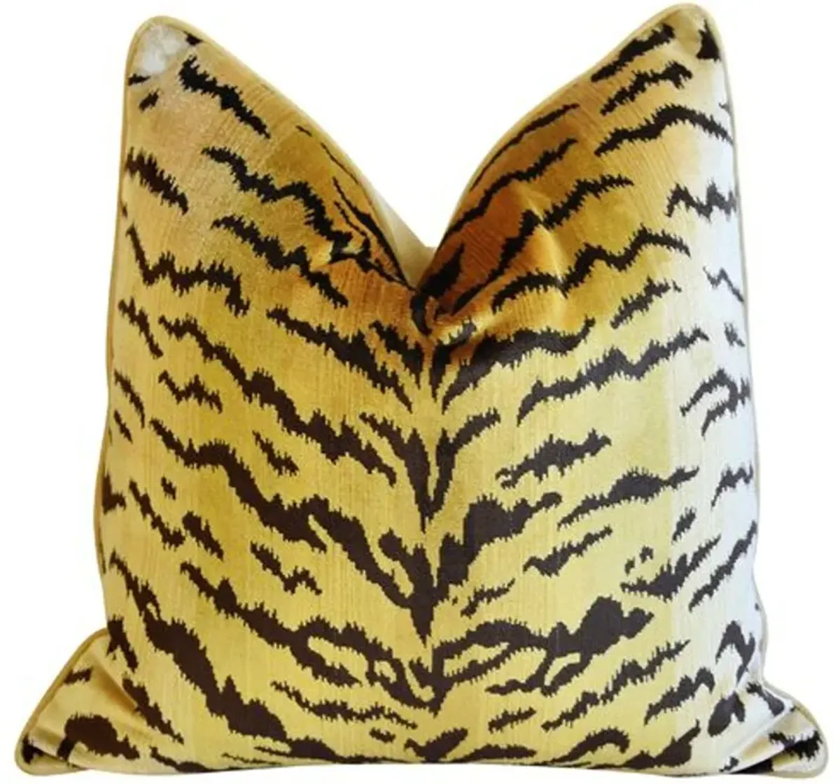 Scalamandre Le Tigre Tiger Silk Pillow