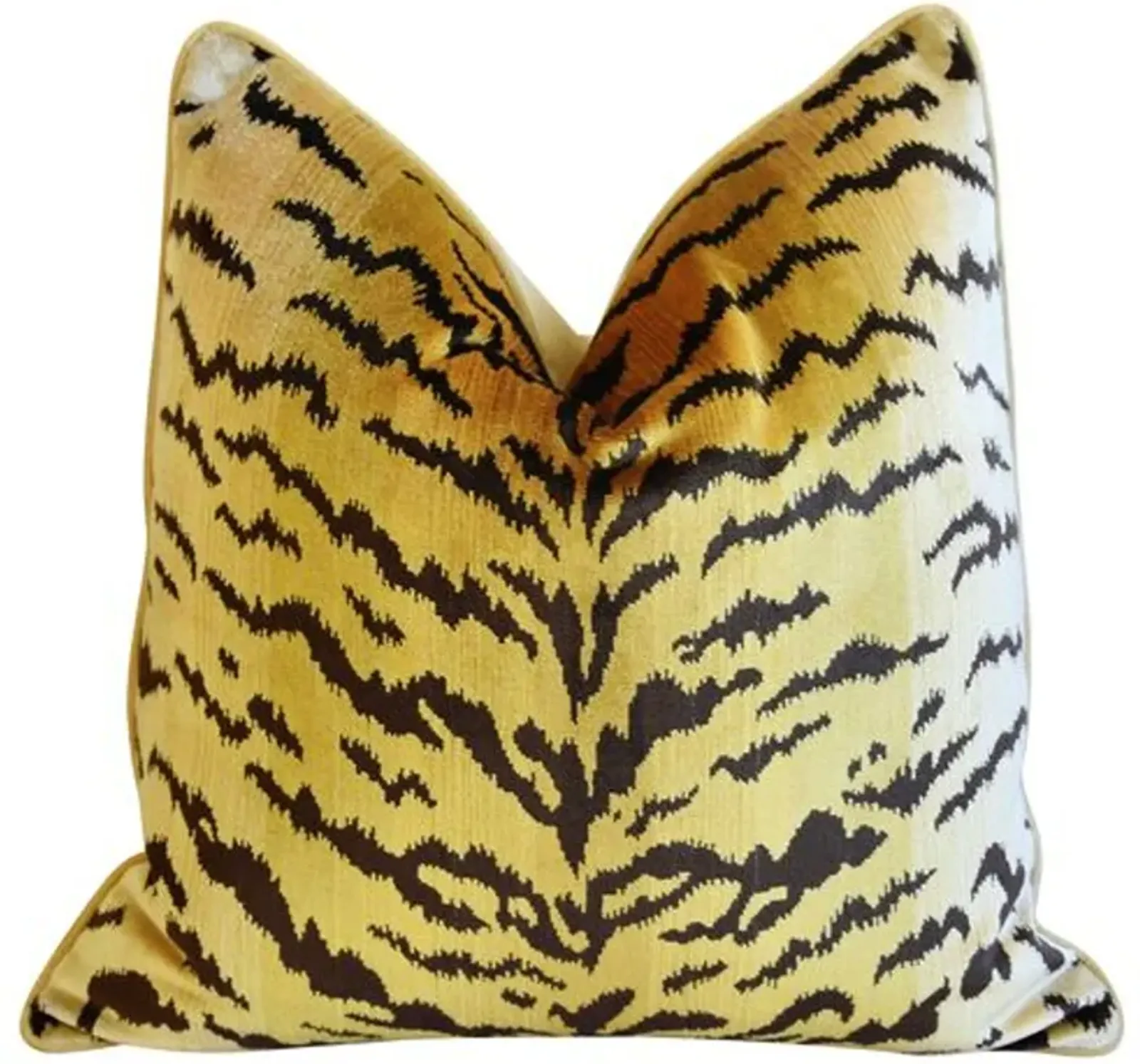 Scalamandre Le Tigre Tiger Silk Pillow