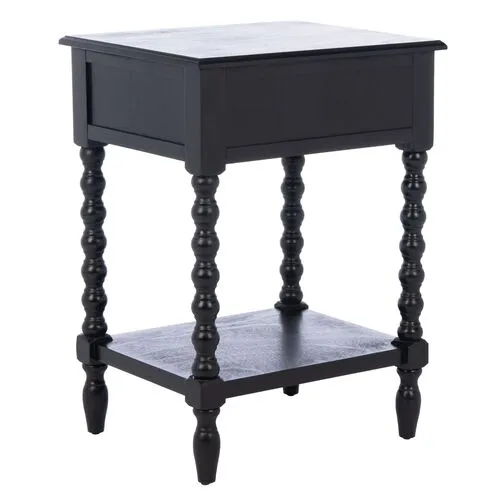 Lulit Accent Table - Black - 26H x 19W x 15.75D in