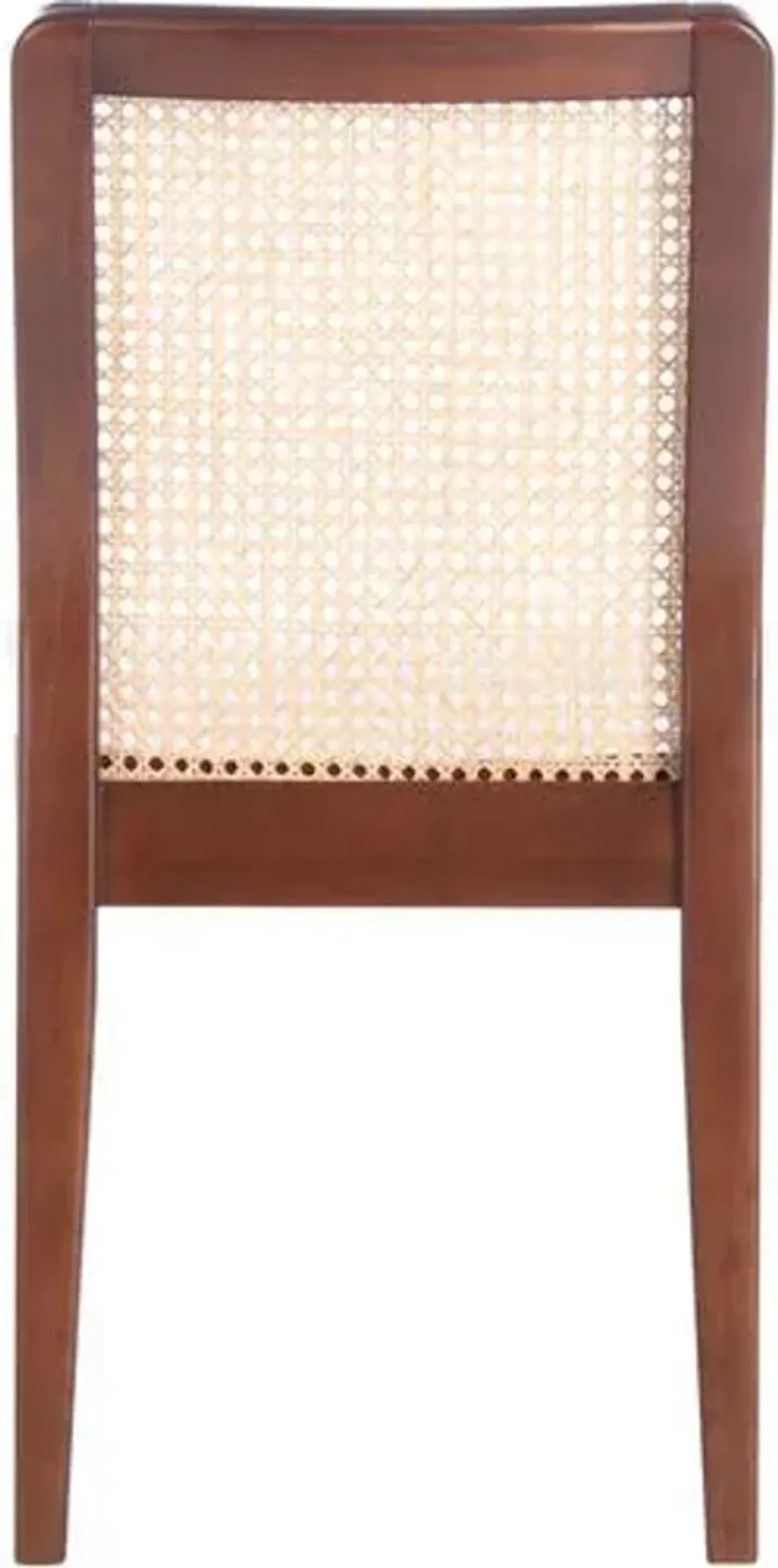 Set of 2 Stefania Rattan Dining Chairs - Brown