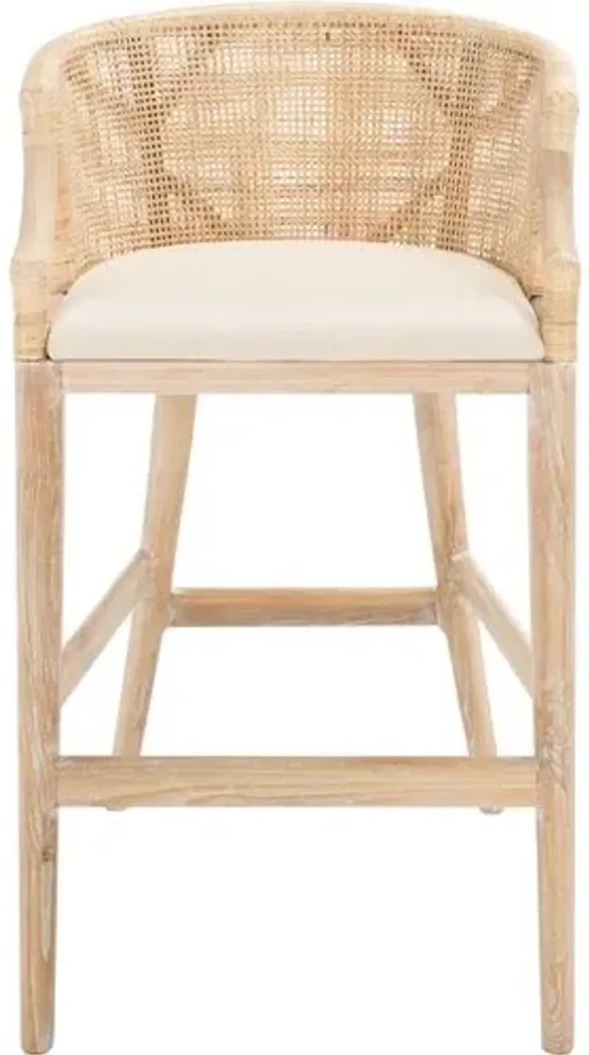 Henrietta Pine Barstool - White