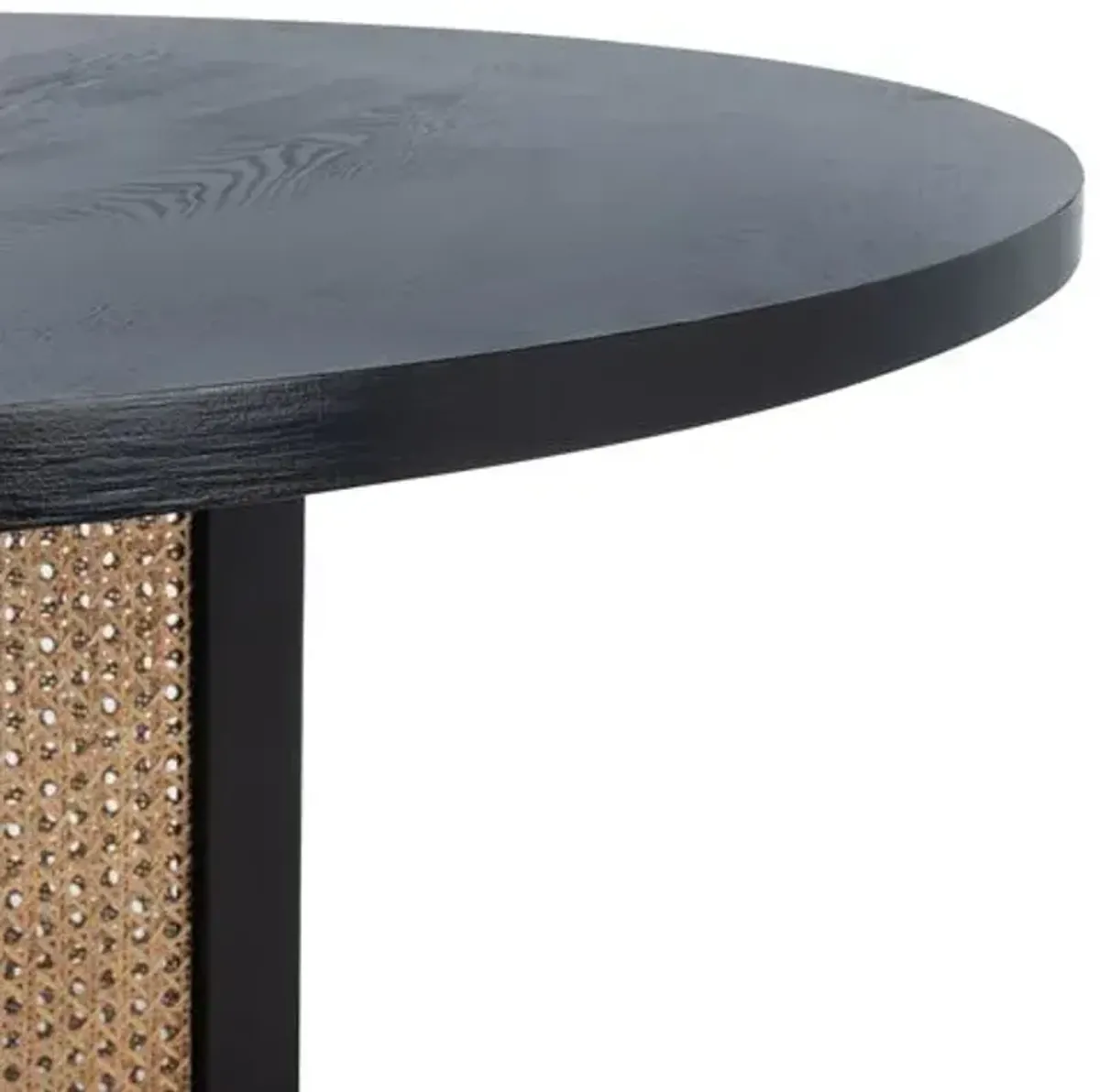 Addison Cane Dining Table - Black