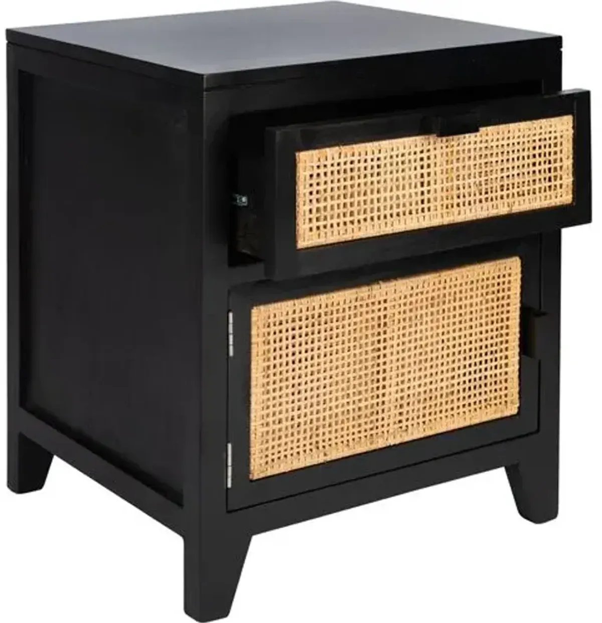 Terrence Nightstand - Black/Natural