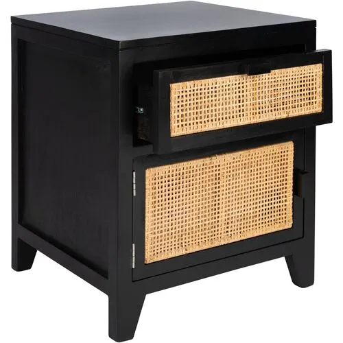 Terrence Nightstand - Black/Natural