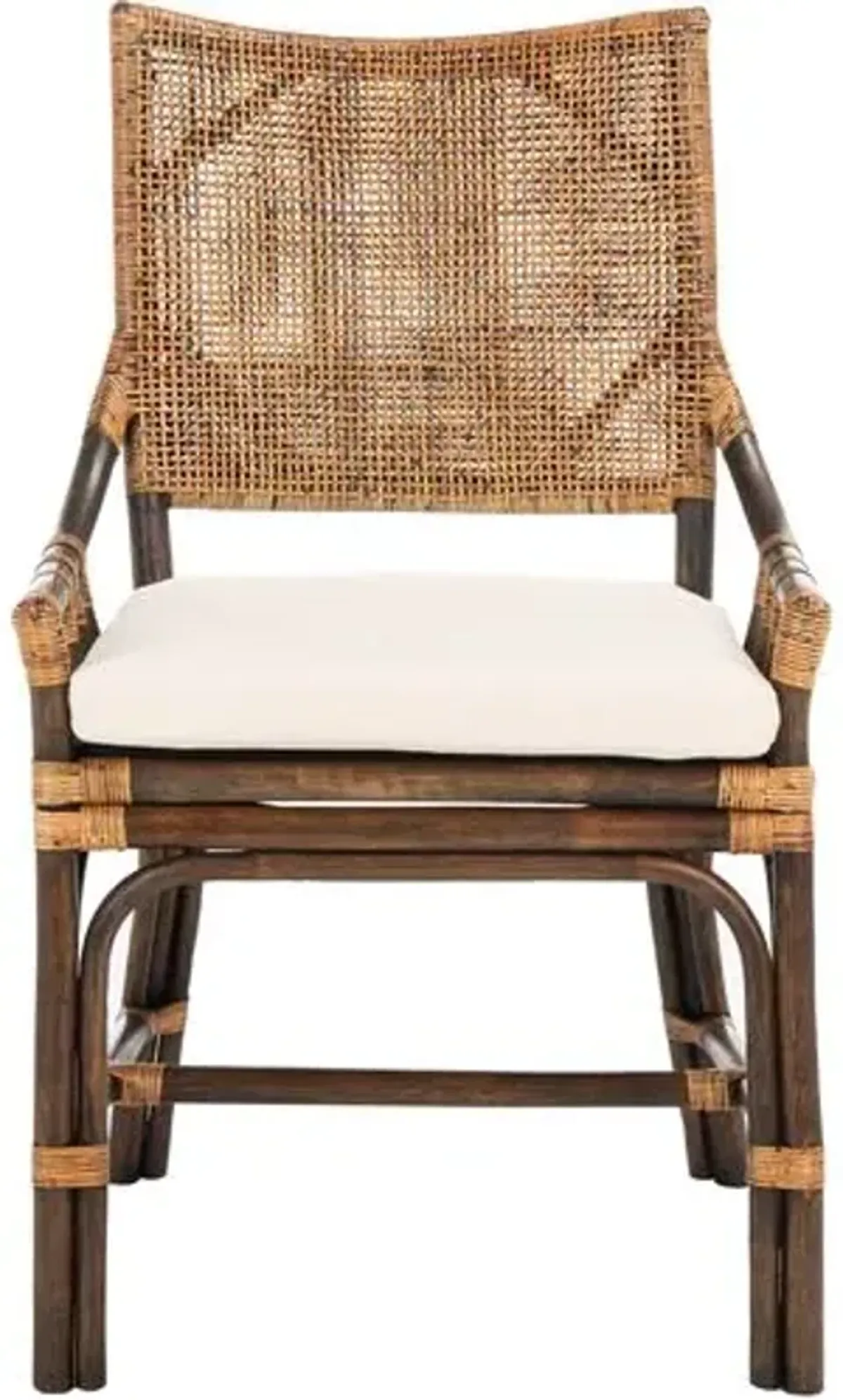 Henrietta Rattan Chair - Black - White