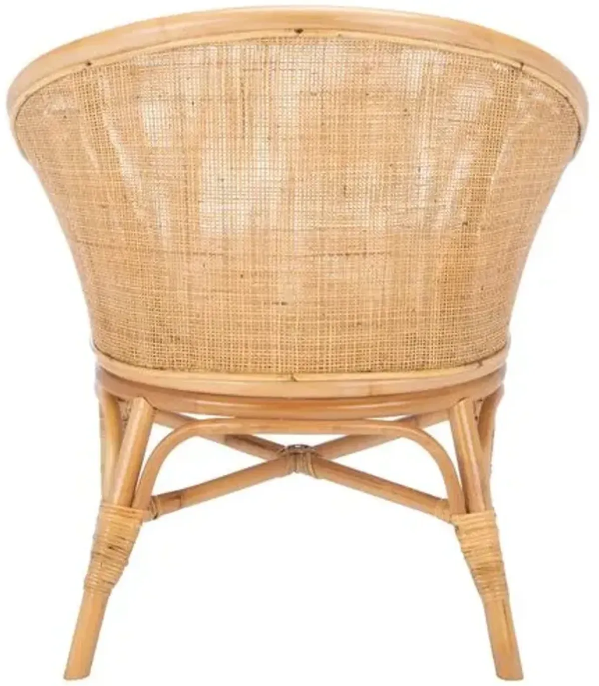 Elfreda Rattan Accent Chair - White, Comfortable, Durable, Cushioned