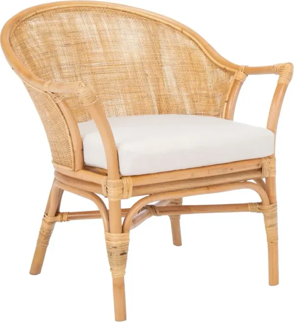 Elfreda Rattan Accent Chair, White