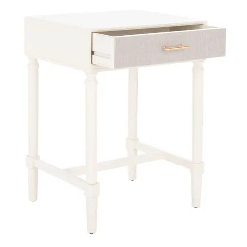 Lincoln 1-Drawer Accent Table - White - 26Hx19Wx15.8D