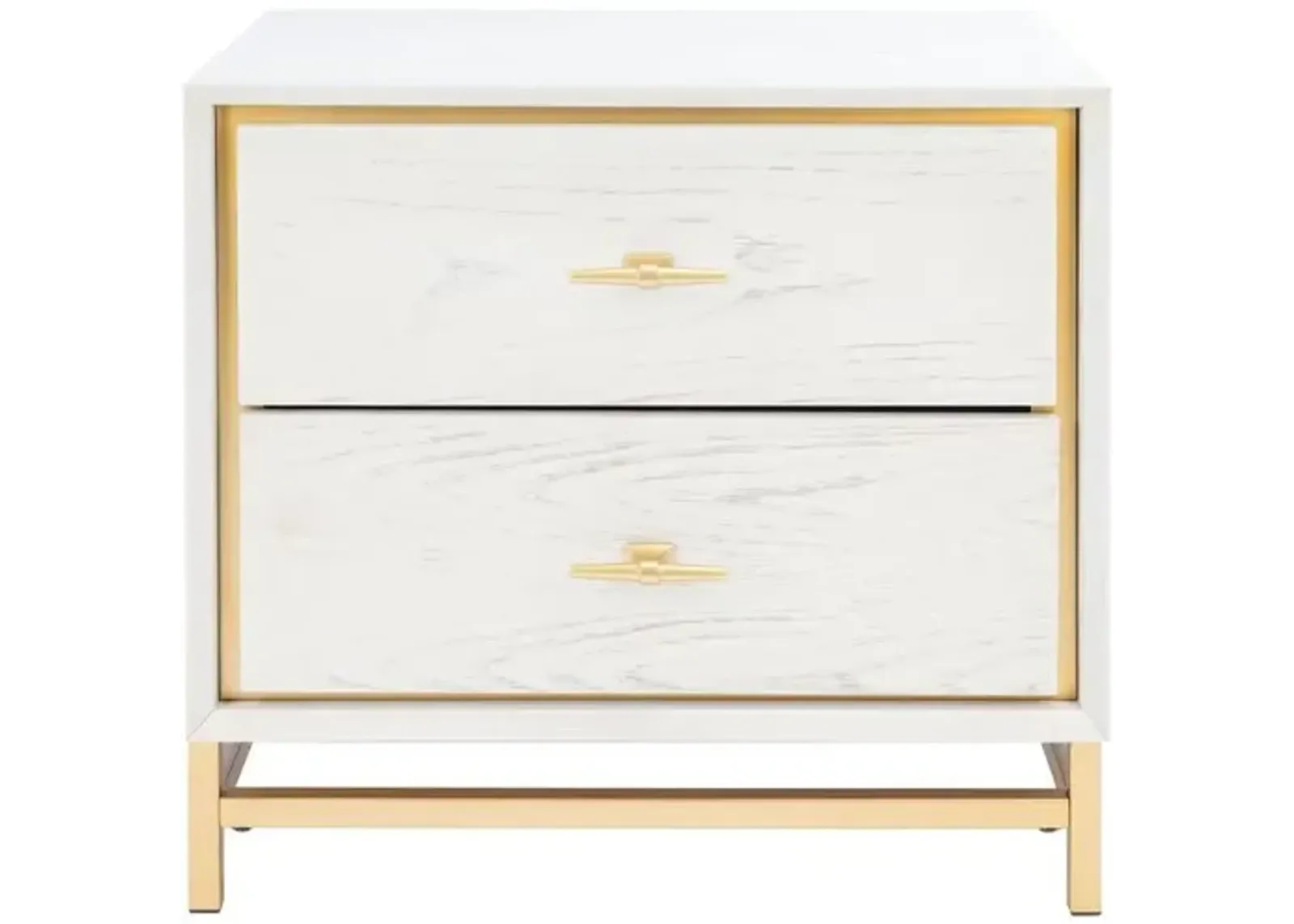 Oscar 2-Drawer Nightstand - White