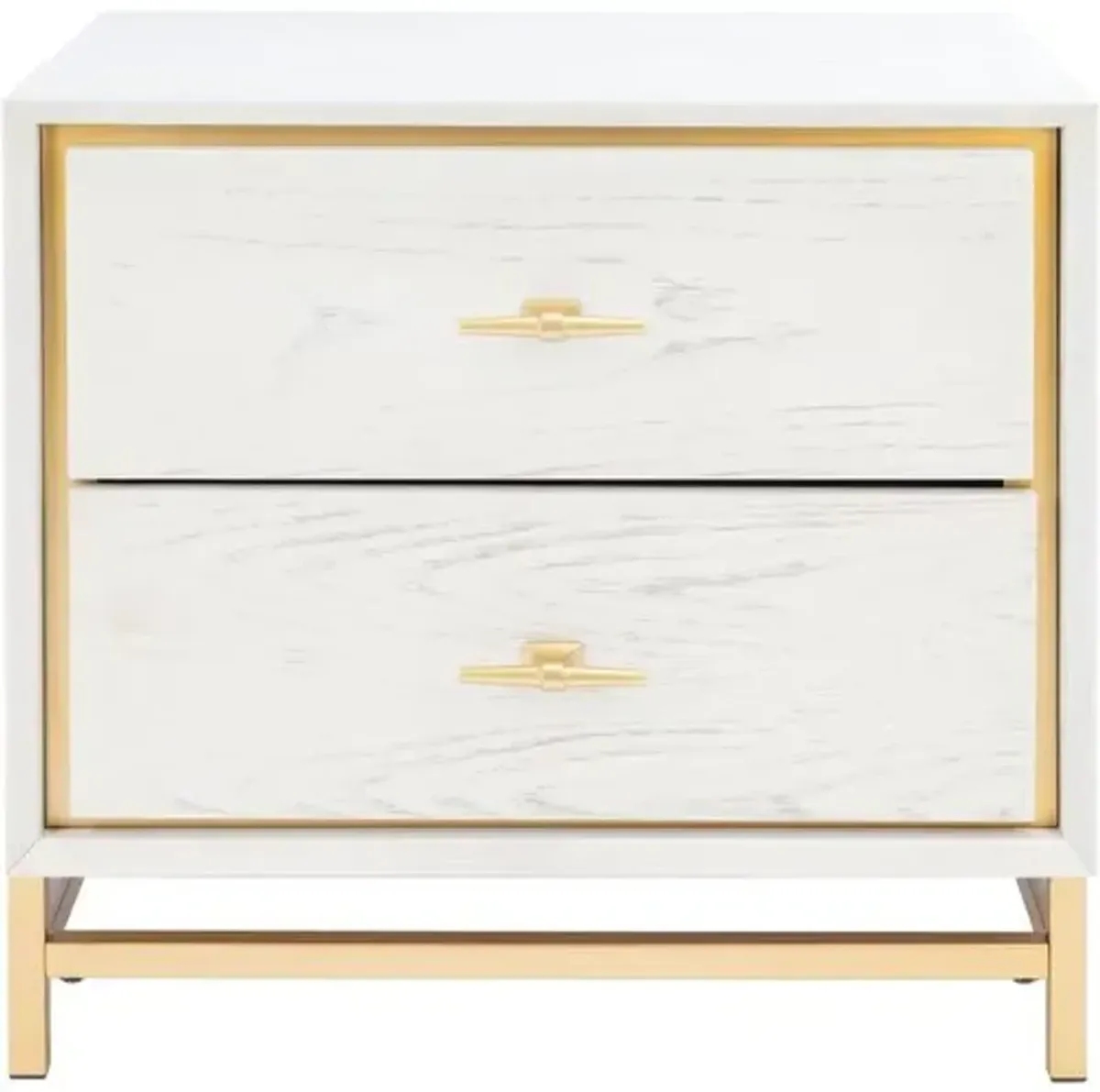 Oscar 2-Drawer Nightstand - White