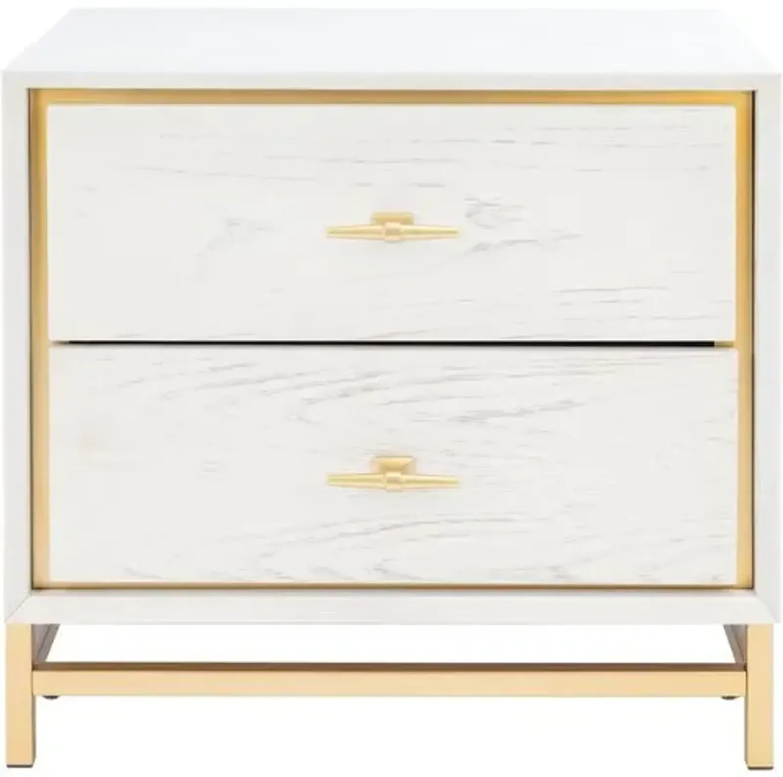 Oscar 2-Drawer Nightstand - White