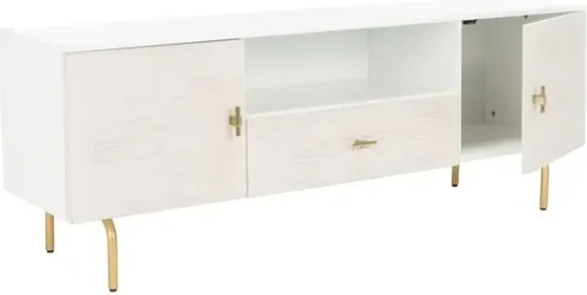 June Media Stand - White