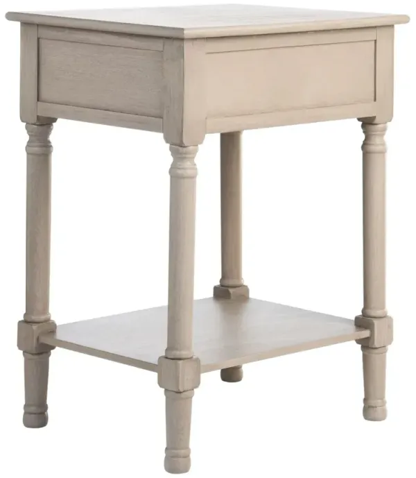 Tyson 1-Drawer Accent Table, Greige