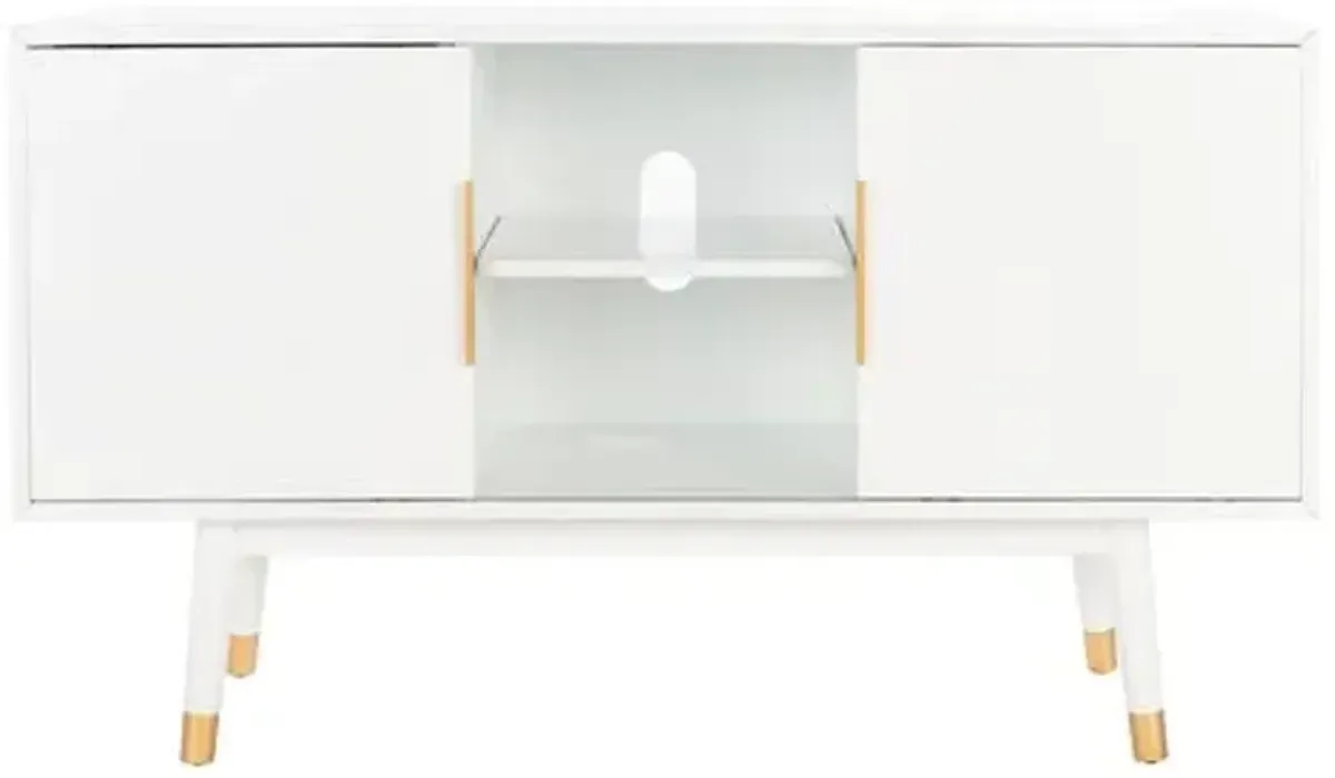 Edwardo 2-Door Media Stand - White