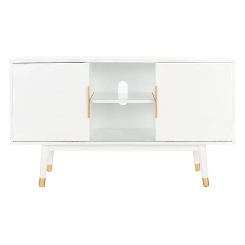 Edwardo 2-Door Media Stand - White