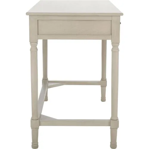 Emma 2-Drawer Desk - Taupe - Beige