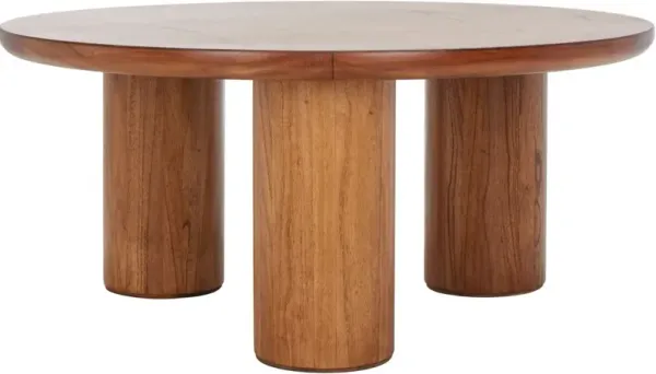 Joan 3-Leg Round Coffee Table, Natural