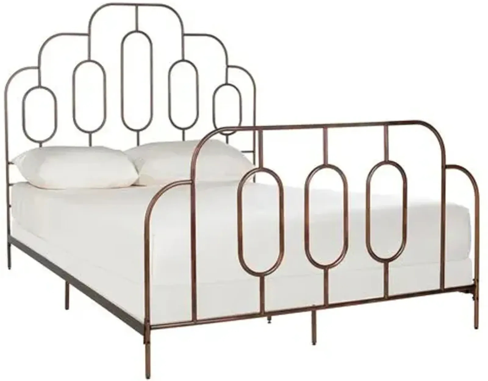 Sammie Retro Bed - Antique Bronze - Brown