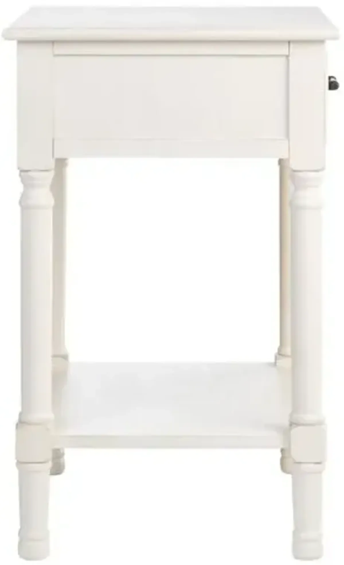 Genie 1-Drawer Accent Table - Distressed White - 26H x 19W x 15.75D in