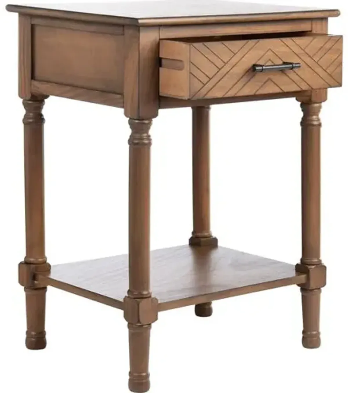 Genie 1-Drawer Accent Table - Brown - 26H x 19W x 15.75D in