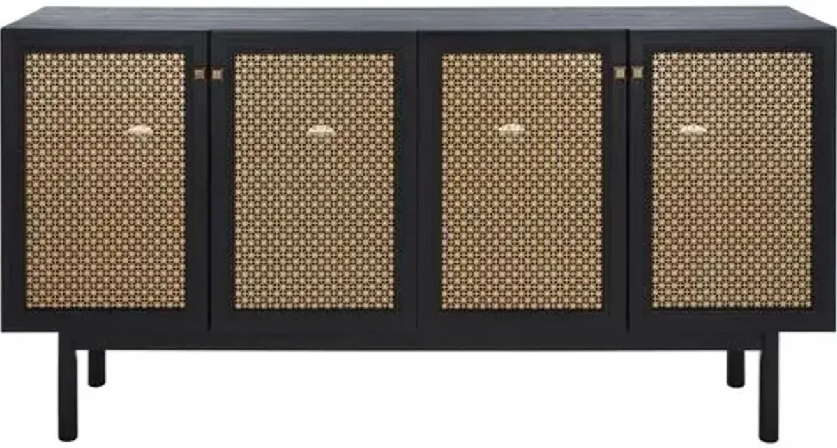 Brielle 4-Door Console/Media Stand - Black