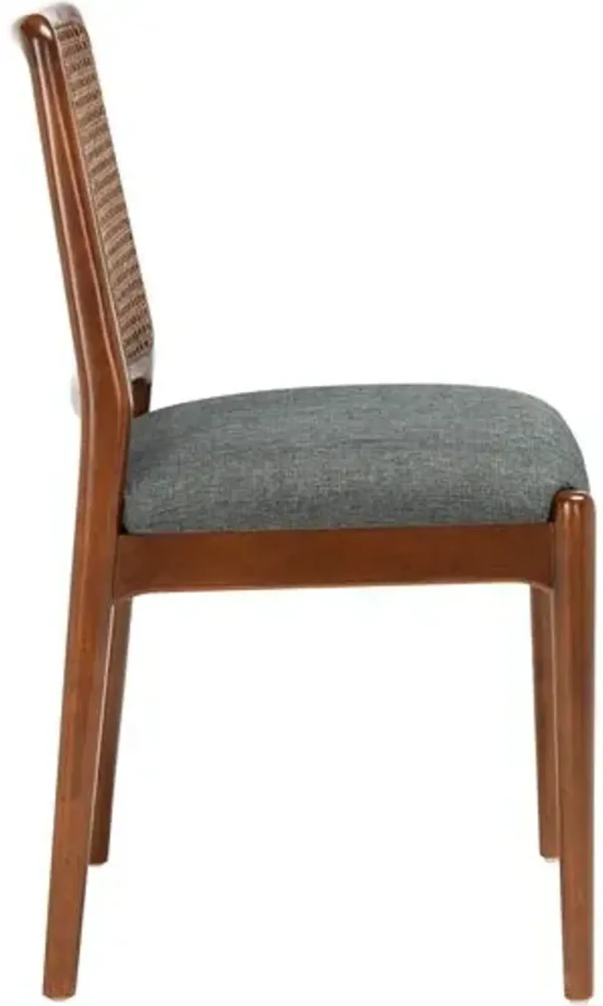 Set of 2 Opal Rattan Dining Chairs - Brown/Gray