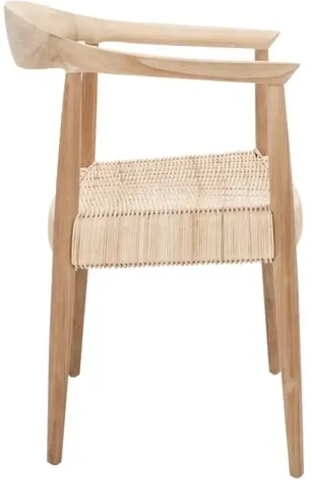 Francesca Rattan Accent Chair - Natural - Beige, Comfortable, Durable