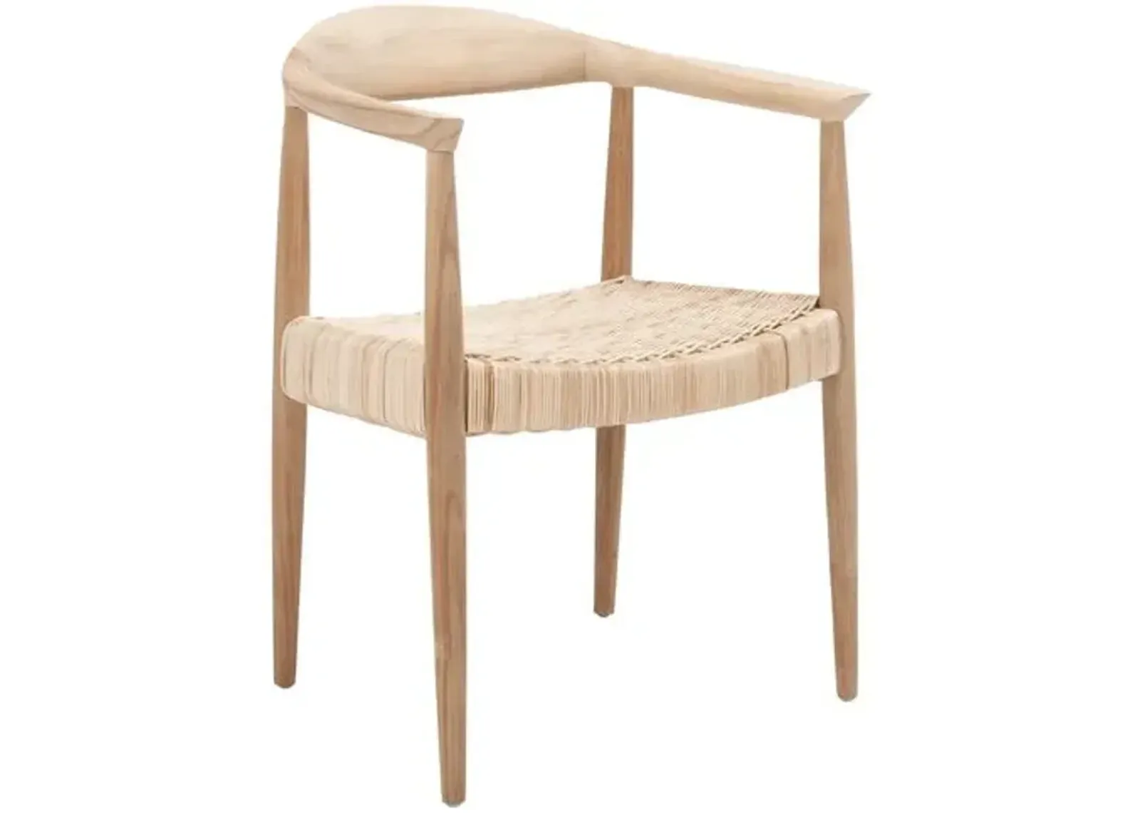 Francesca Rattan Accent Chair - Natural - Beige, Comfortable, Durable