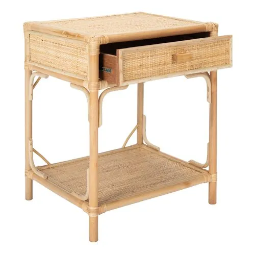 Laguna Rattan Nightstand - Natural